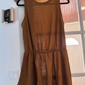 Brown Sleeveless Dress